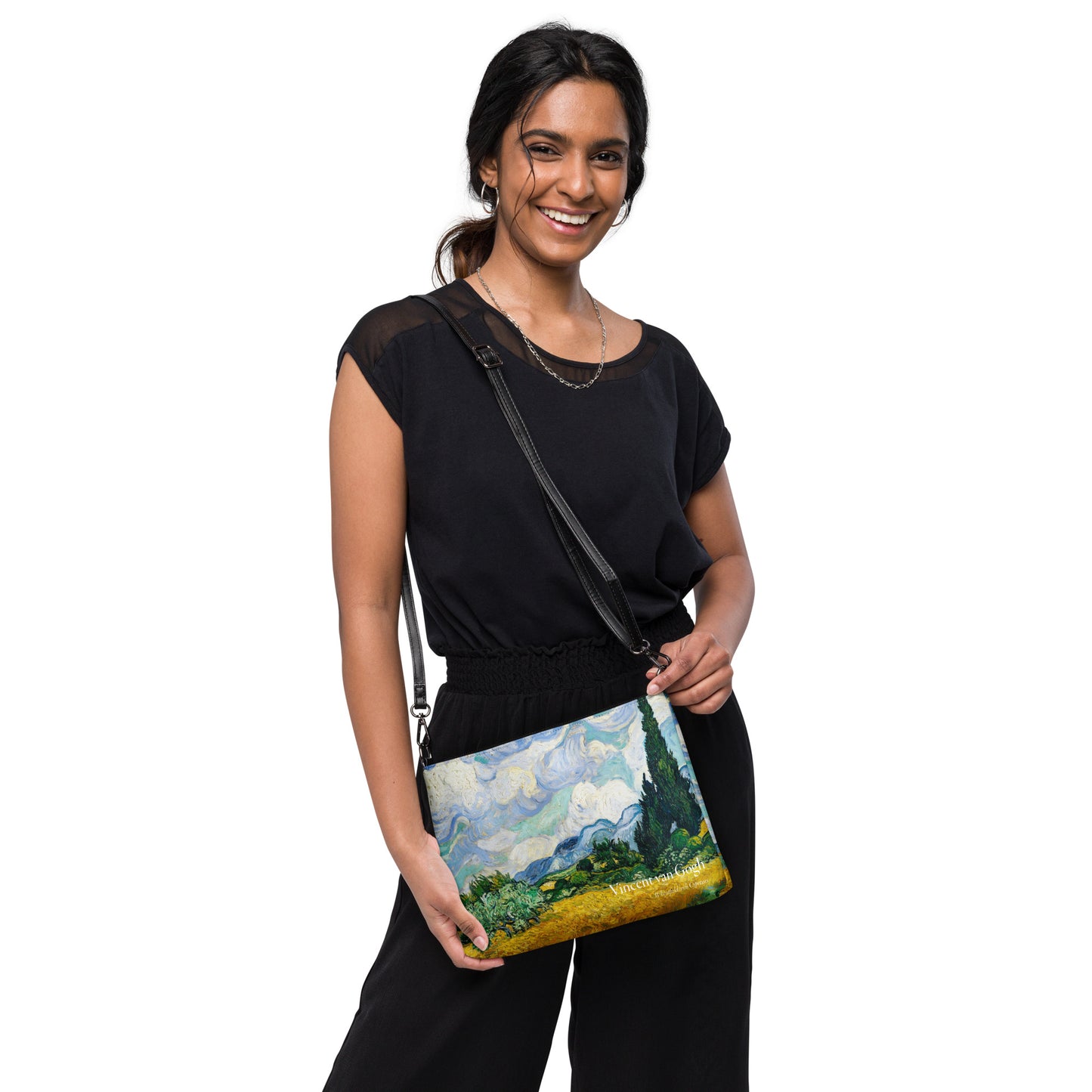 Crossbody bag - Wheatfield with Cypresses by Van Gogh - The Culturalife