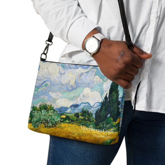 Crossbody bag - Wheatfield with Cypresses by Van Gogh - The Culturalife