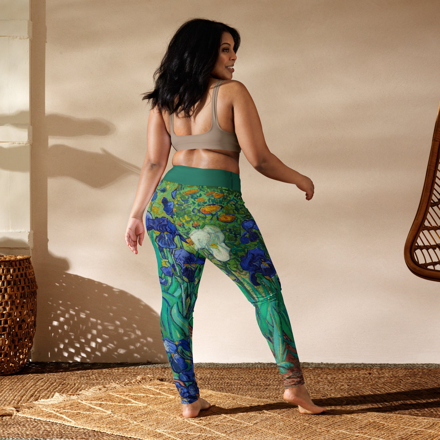 Yoga Leggings - Irises by Vincent van Gogh - The CulturalifeApparel