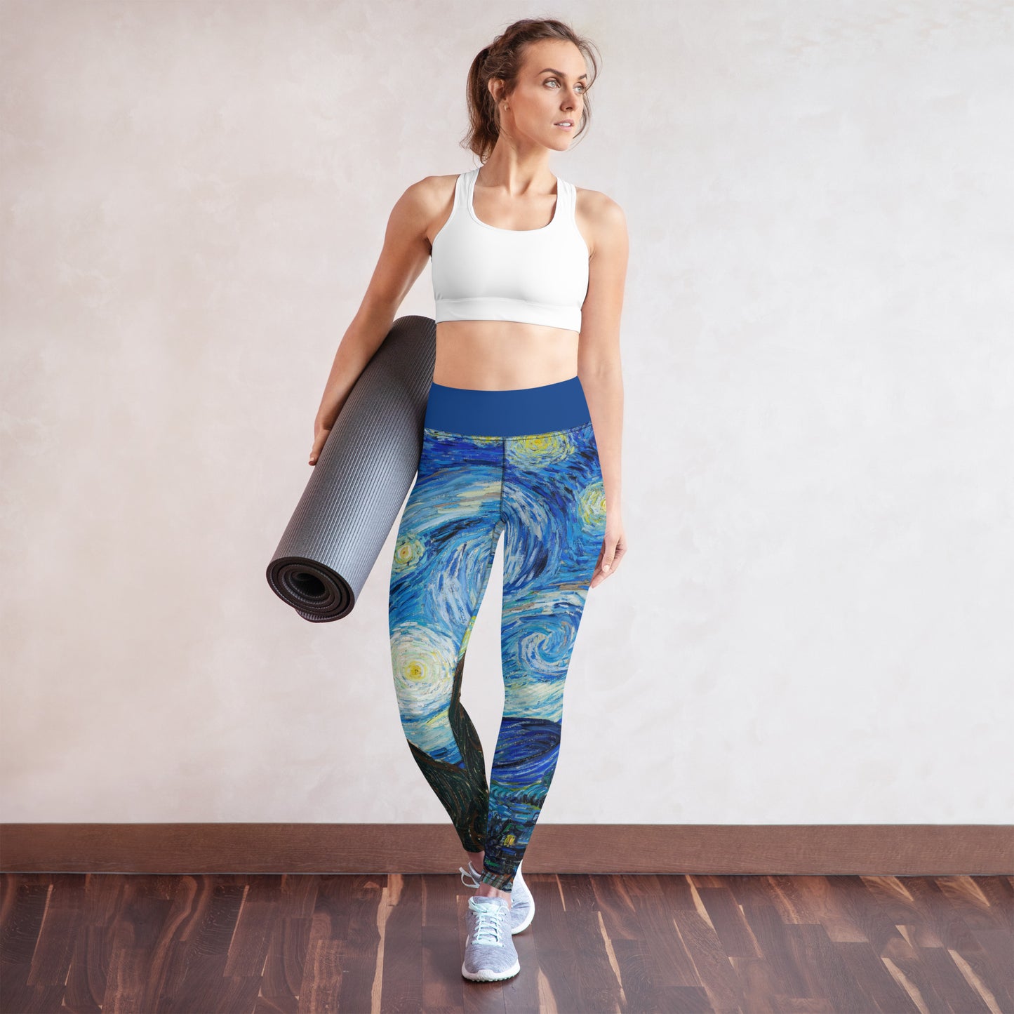 Yoga Leggings - The Starry Night by Vincent van Gogh - The Culturalife