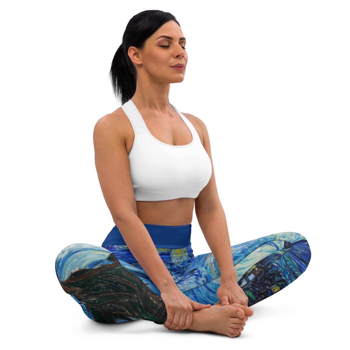 Yoga Leggings - The Starry Night by Vincent van Gogh - The Culturalife