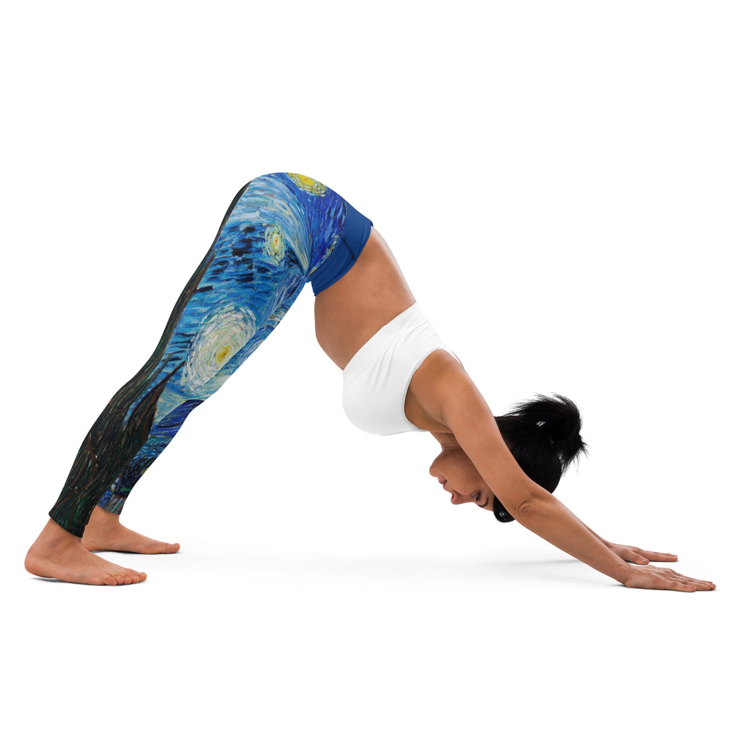 Yoga Leggings - The Starry Night by Vincent van Gogh - The Culturalife