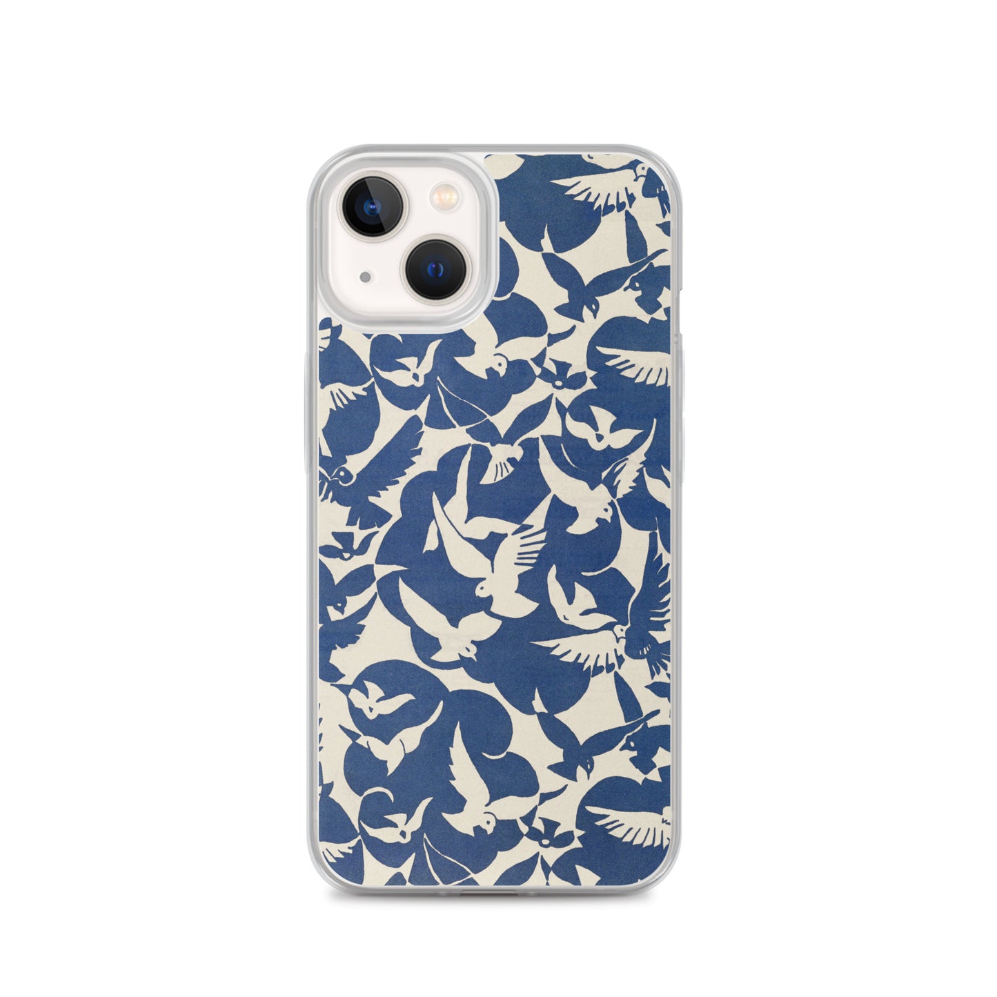 Clear Case for iPhone® - Pigeons in White and Blue from Rijksmuseum - The Culturalife