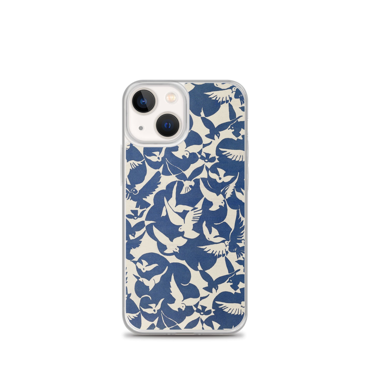Clear Case for iPhone® - Pigeons in White and Blue from Rijksmuseum - The Culturalife