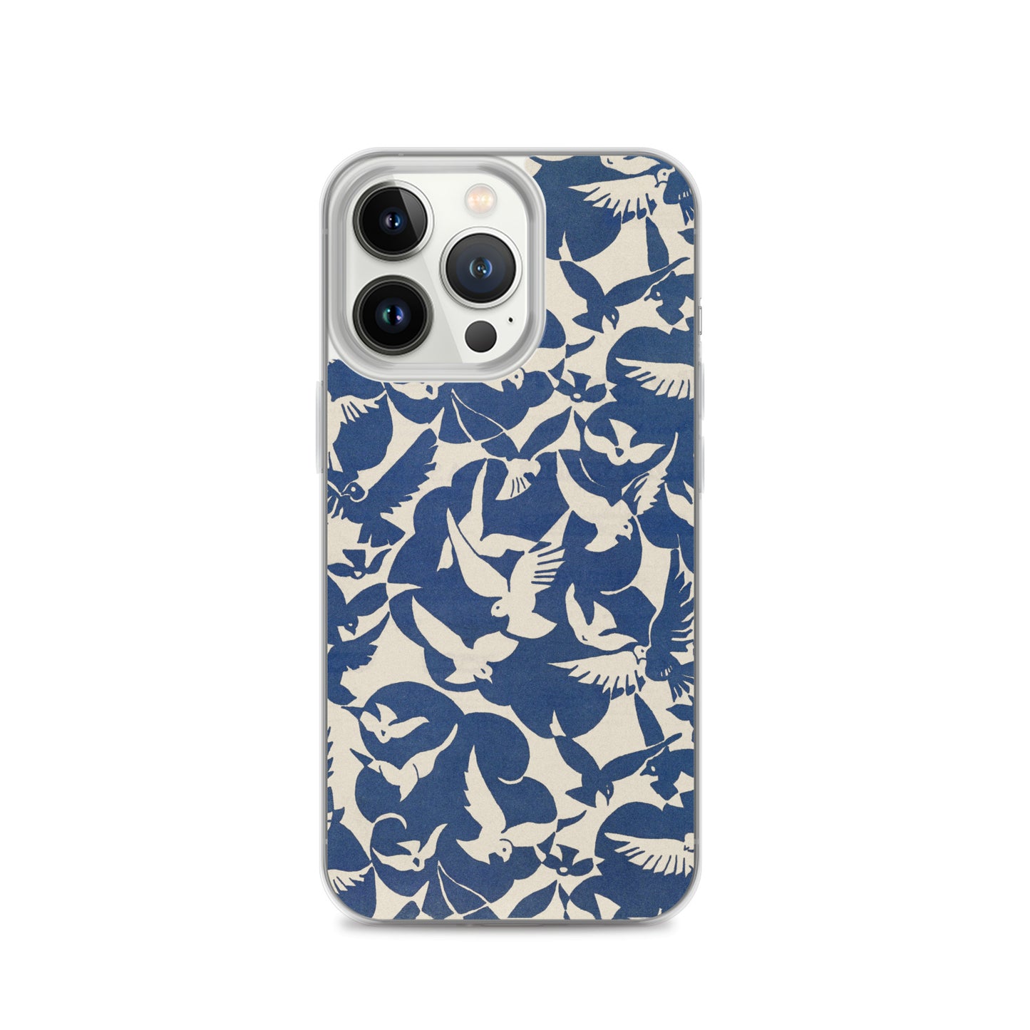 Clear Case for iPhone® - Pigeons in White and Blue from Rijksmuseum - The Culturalife