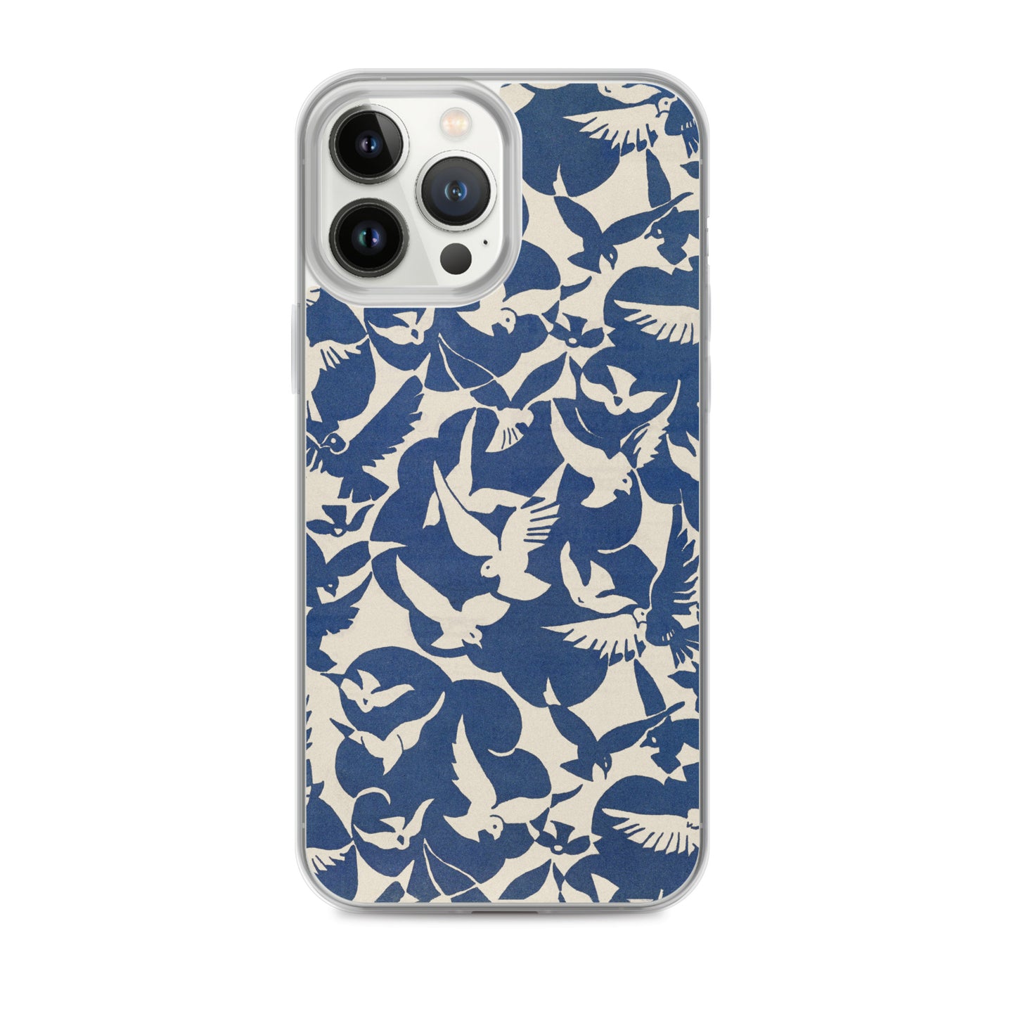 Clear Case for iPhone® - Pigeons in White and Blue from Rijksmuseum - The Culturalife