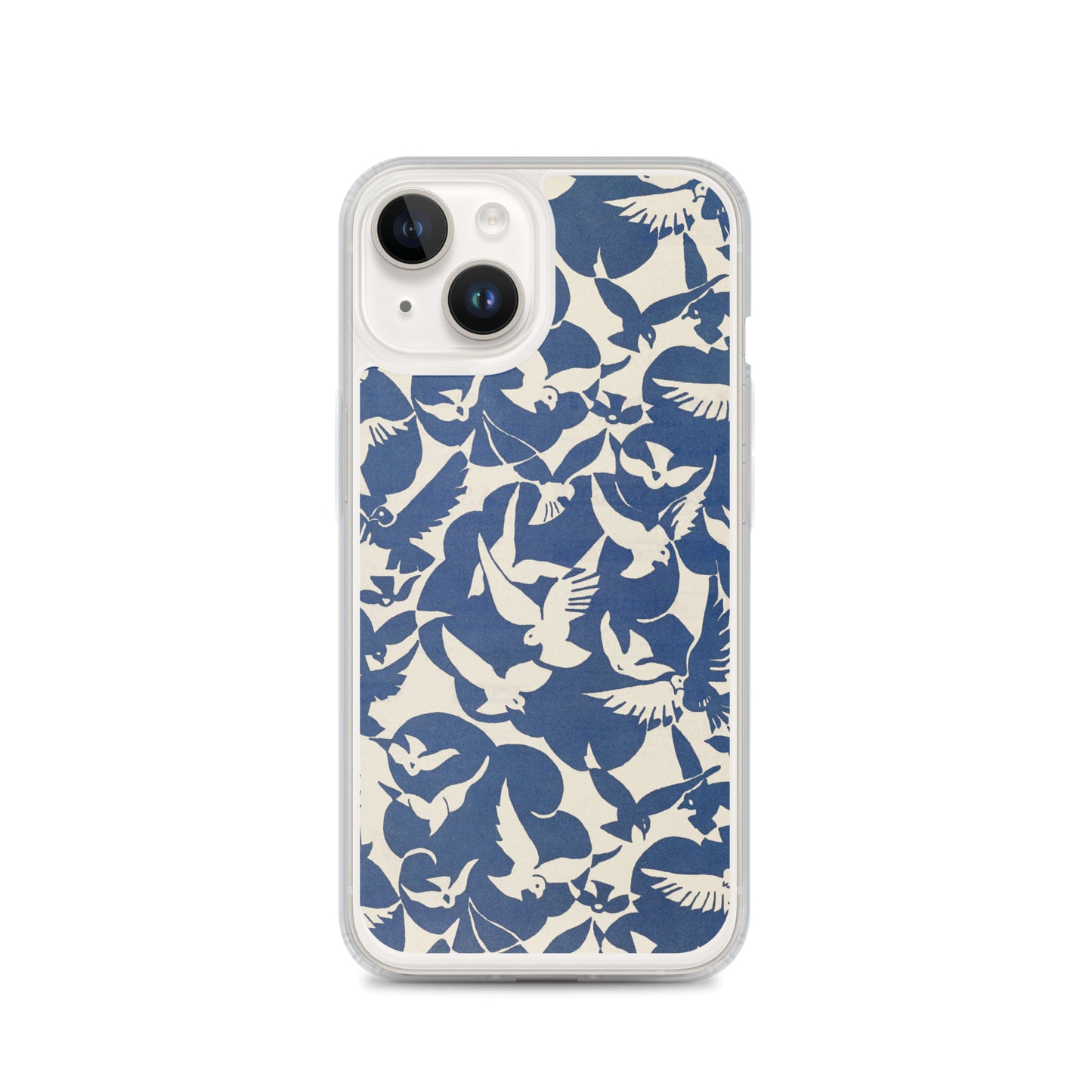 Clear Case for iPhone® - Pigeons in White and Blue from Rijksmuseum - The Culturalife