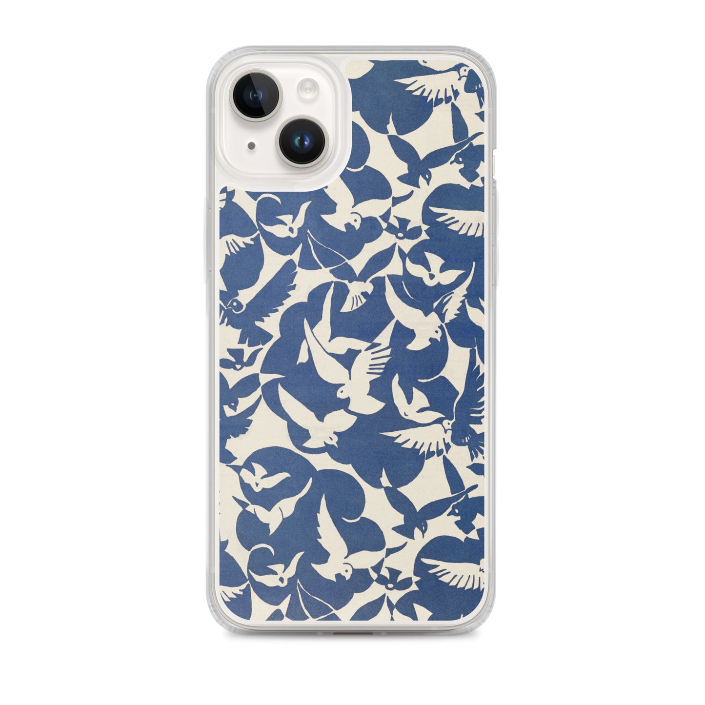 Clear Case for iPhone® - Pigeons in White and Blue from Rijksmuseum - The Culturalife