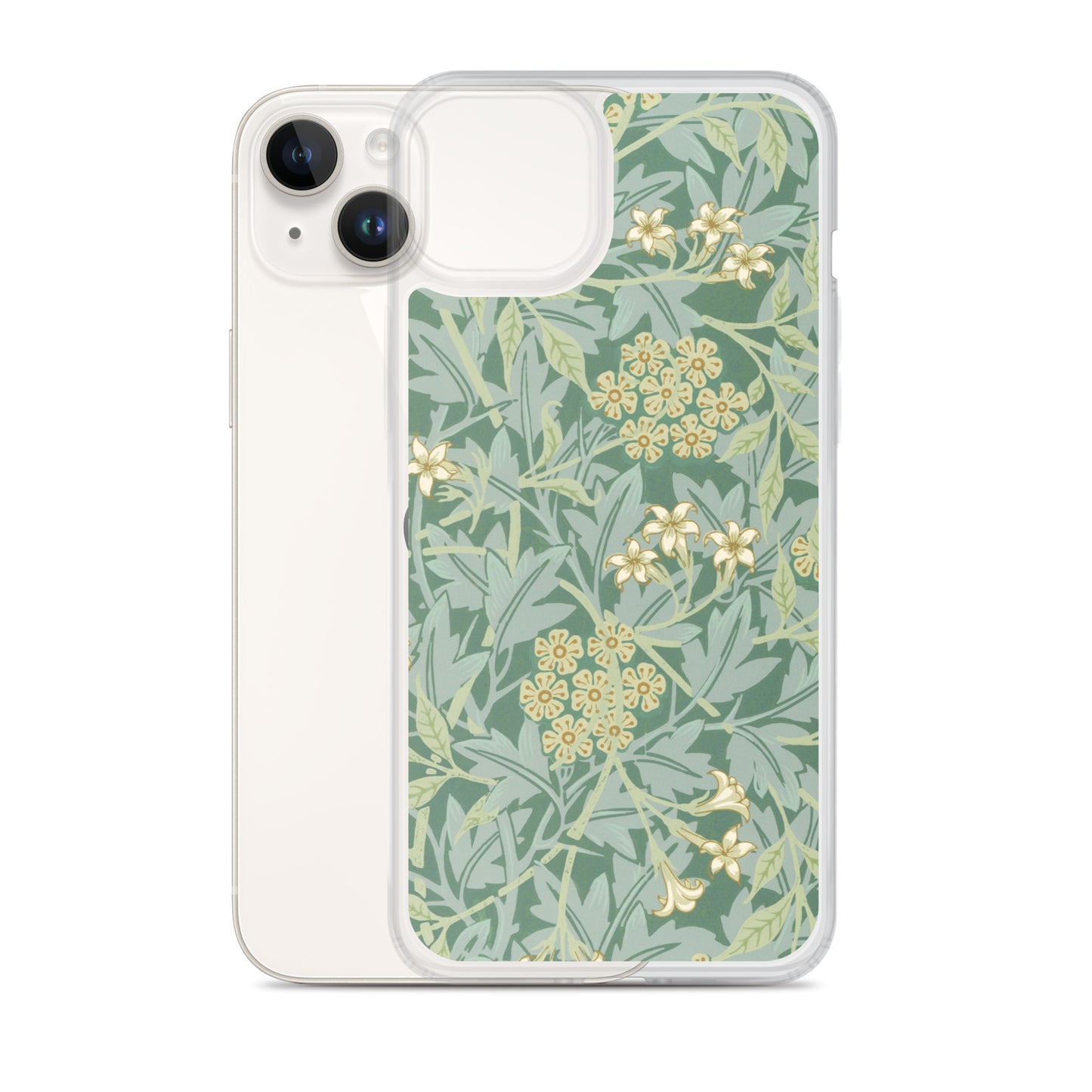 Clear Case for iPhone® - Jasmine Pattern by William Morris - The Culturalife