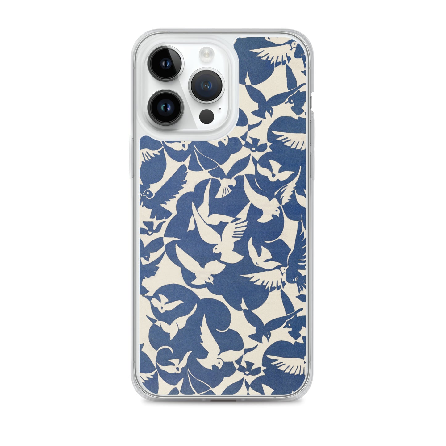 Clear Case for iPhone® - Pigeons in White and Blue from Rijksmuseum - The Culturalife