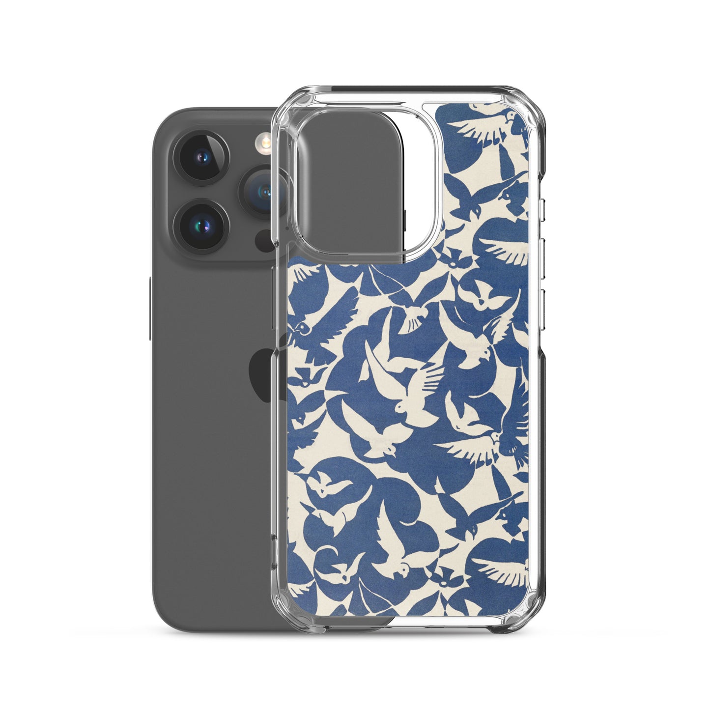 Clear Case for iPhone® - Pigeons in White and Blue from Rijksmuseum - The Culturalife