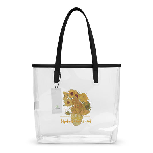 Clear tote bag - Sunflowers by Vincent van Gogh - The Culturalife