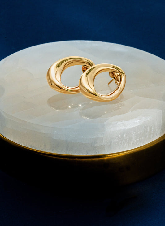 Kate Gold Earrings - Selected by the culturalife