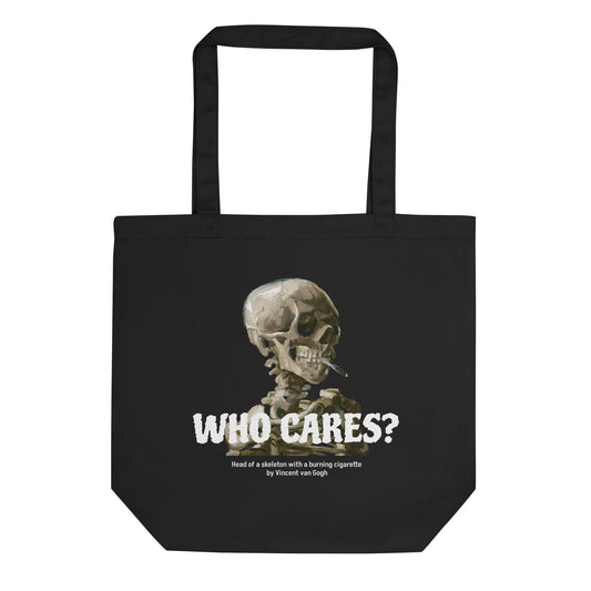 Eco Tote Bag - Head of a Skeleton with a Burning Cigarette by Vincent van Gogh - The Culturalife