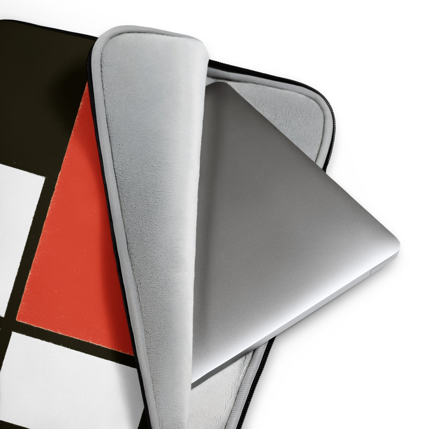 Laptop Sleeve - Composition with Red, Yellow, Blue, and Black by Piet Mondrian - The Culturalife