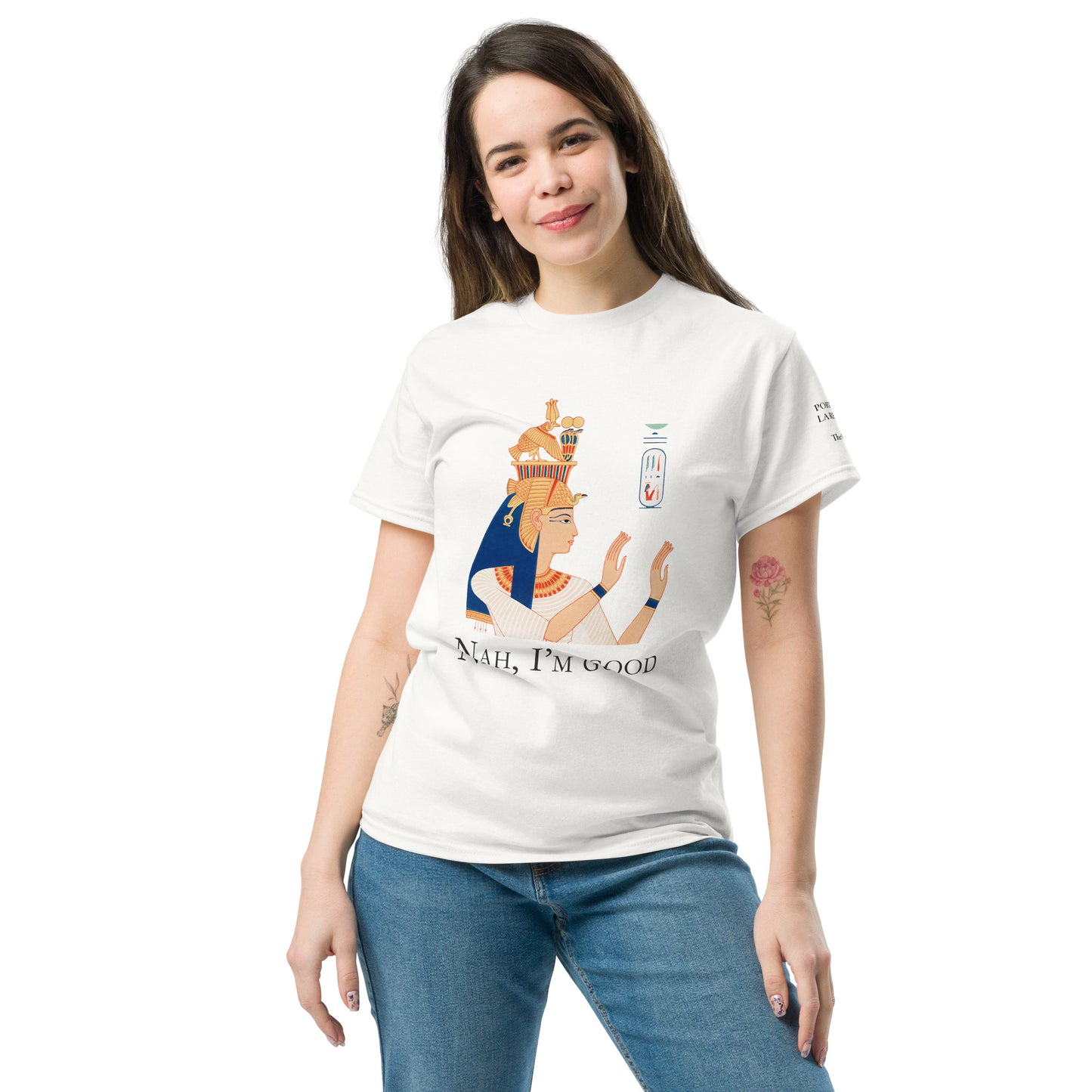Unisex classic tee - Portrait of Queen Tiye, wife of Amenhotep III - The Culturalife
