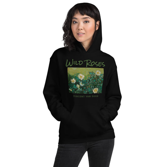 Unisex Hoodie - Wild Roses by Vincent van Gogh - The Culturalife