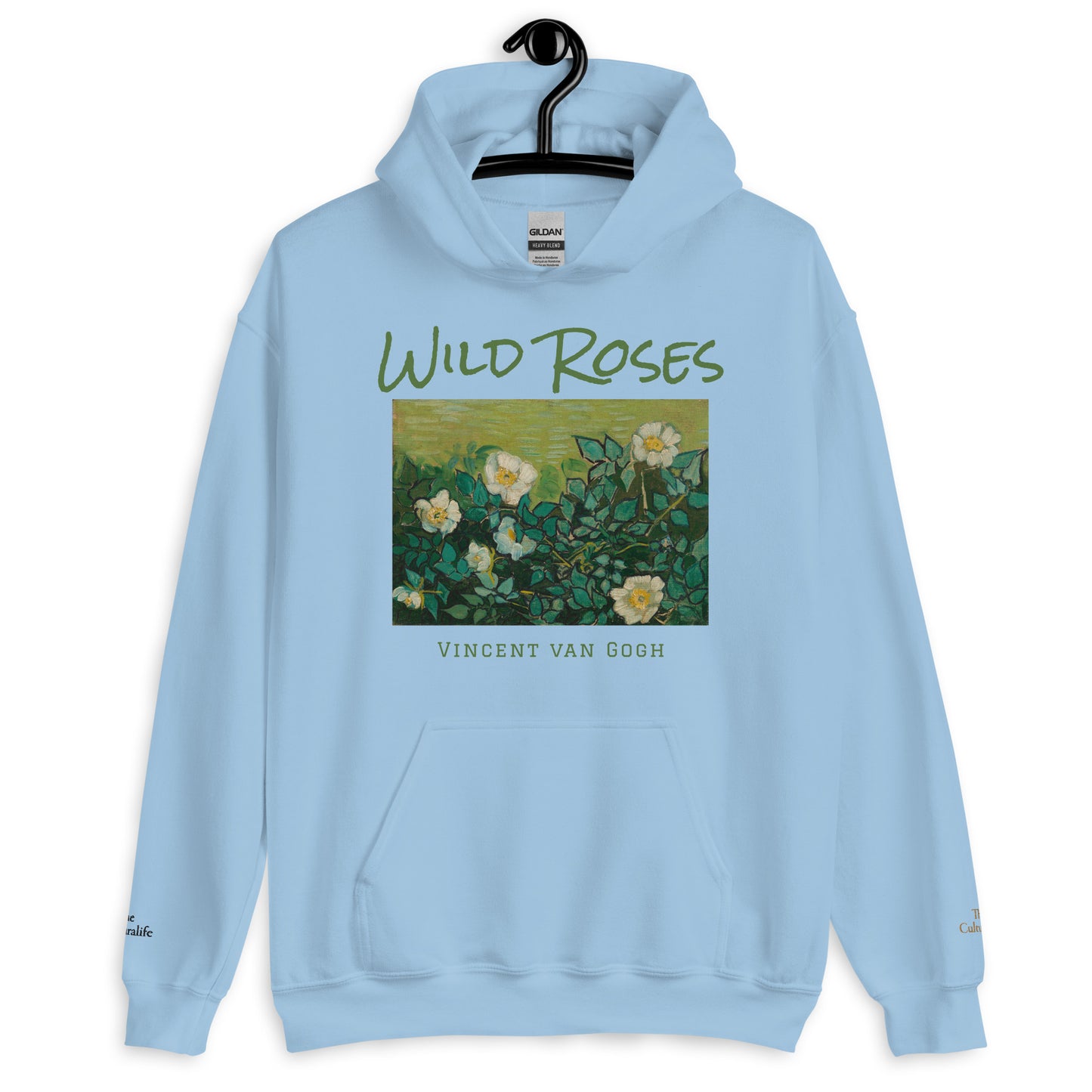 Unisex Hoodie - Wild Roses by Vincent van Gogh - The Culturalife
