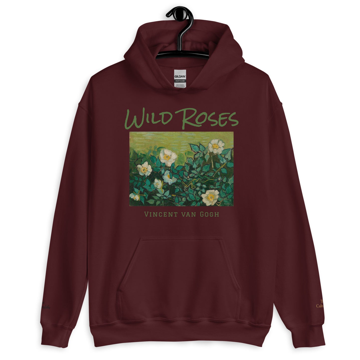 Unisex Hoodie - Wild Roses by Vincent van Gogh - The Culturalife