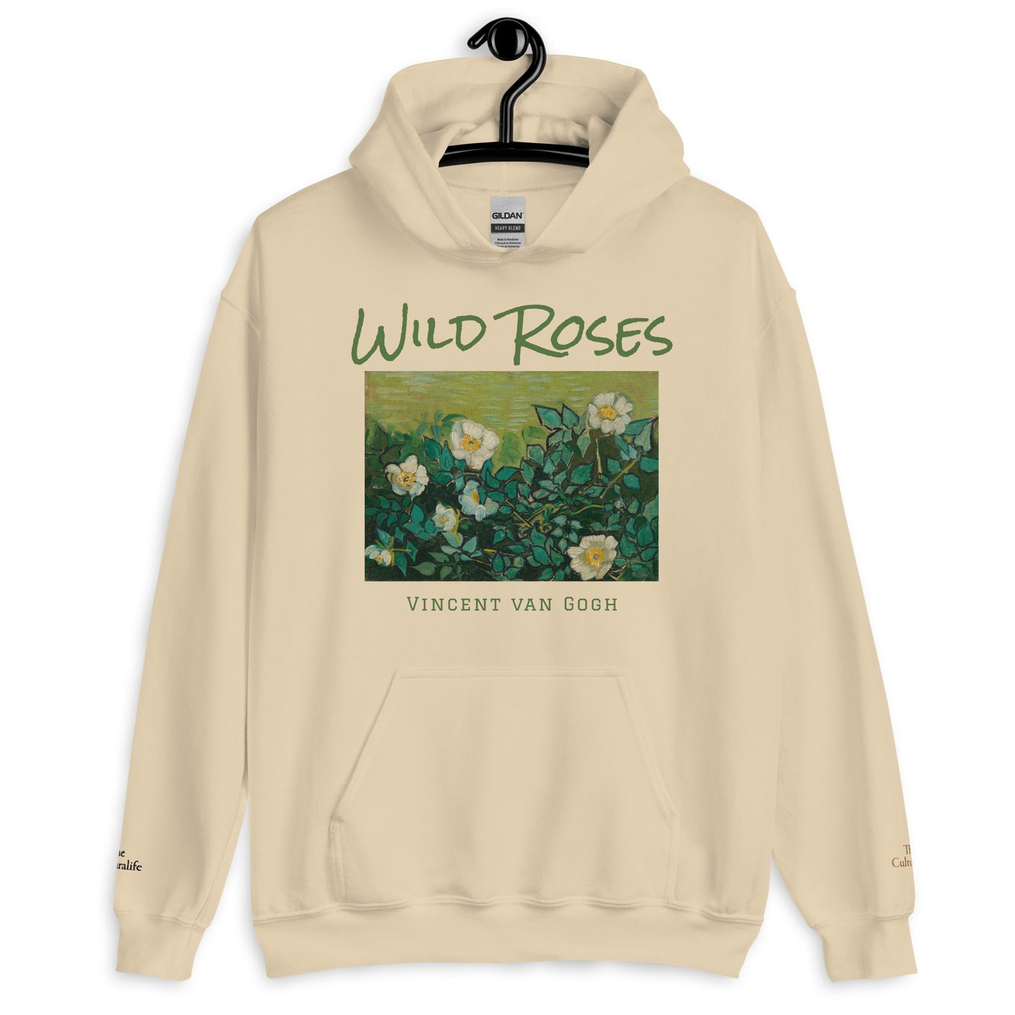 Unisex Hoodie - Wild Roses by Vincent van Gogh - The Culturalife