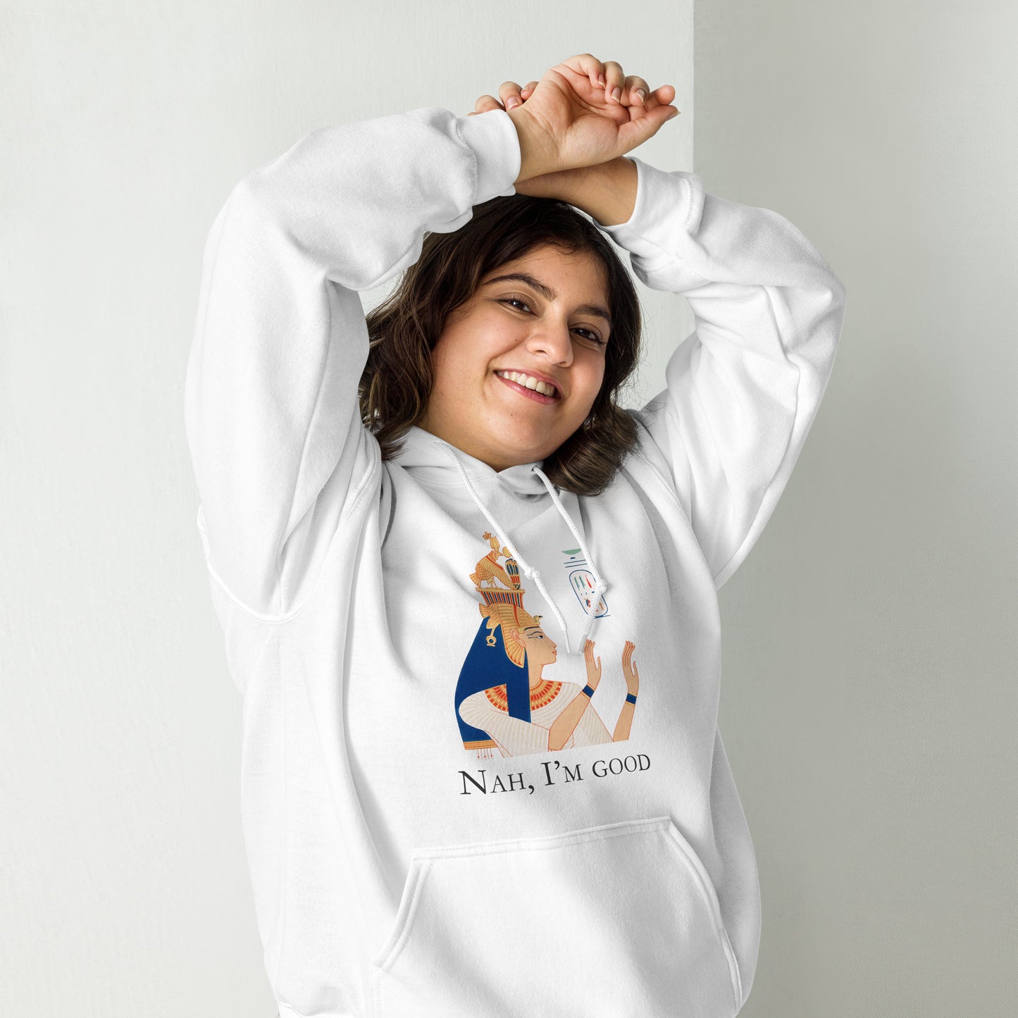 Unisex Hoodie - Portrait of Queen Tiye, wife of Amenhotep III - The Culturalife