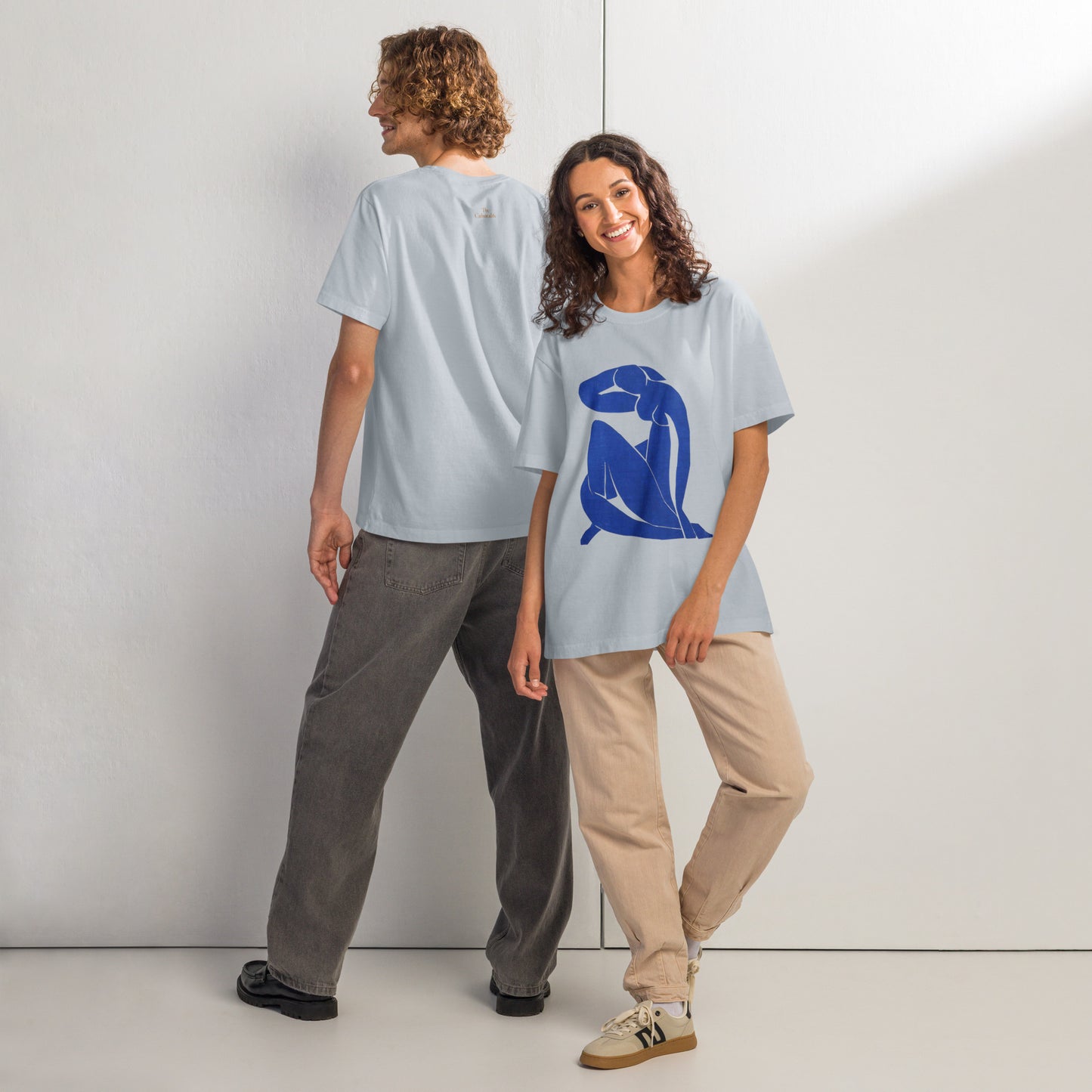 Unisex oversized t-shirt - Blue Nude by Matisse - The Culturalife