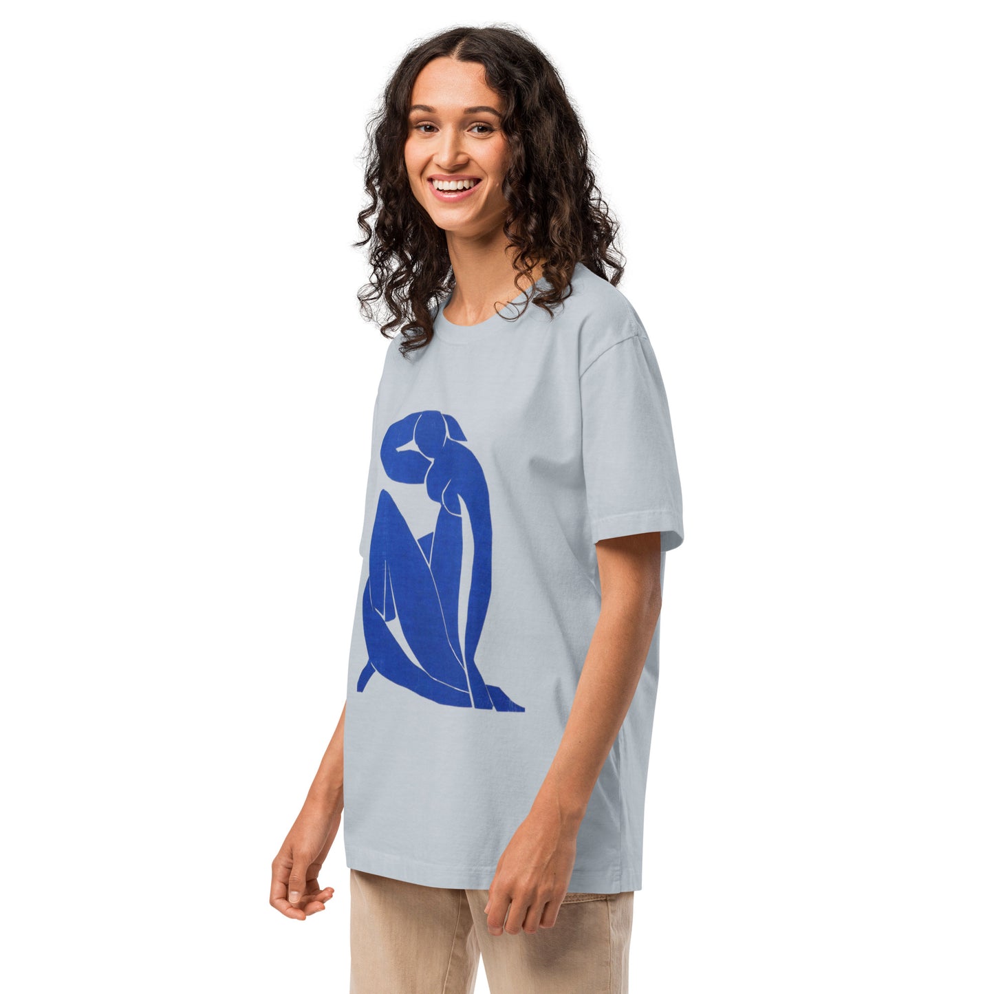 Unisex oversized t-shirt - Blue Nude by Matisse - The Culturalife