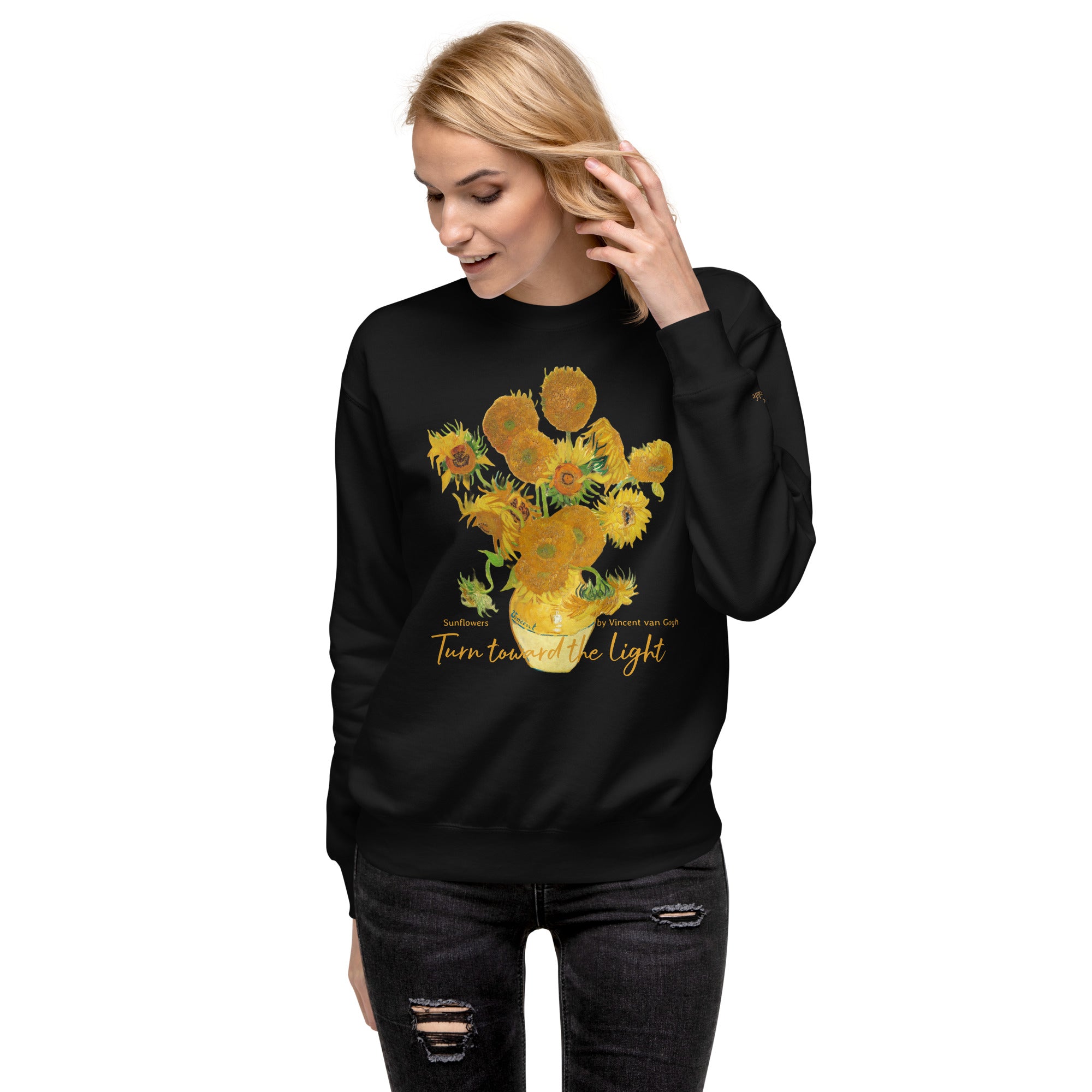 Unisex Premium Sweatshirt Sunflowers by Vincent van Gogh – The