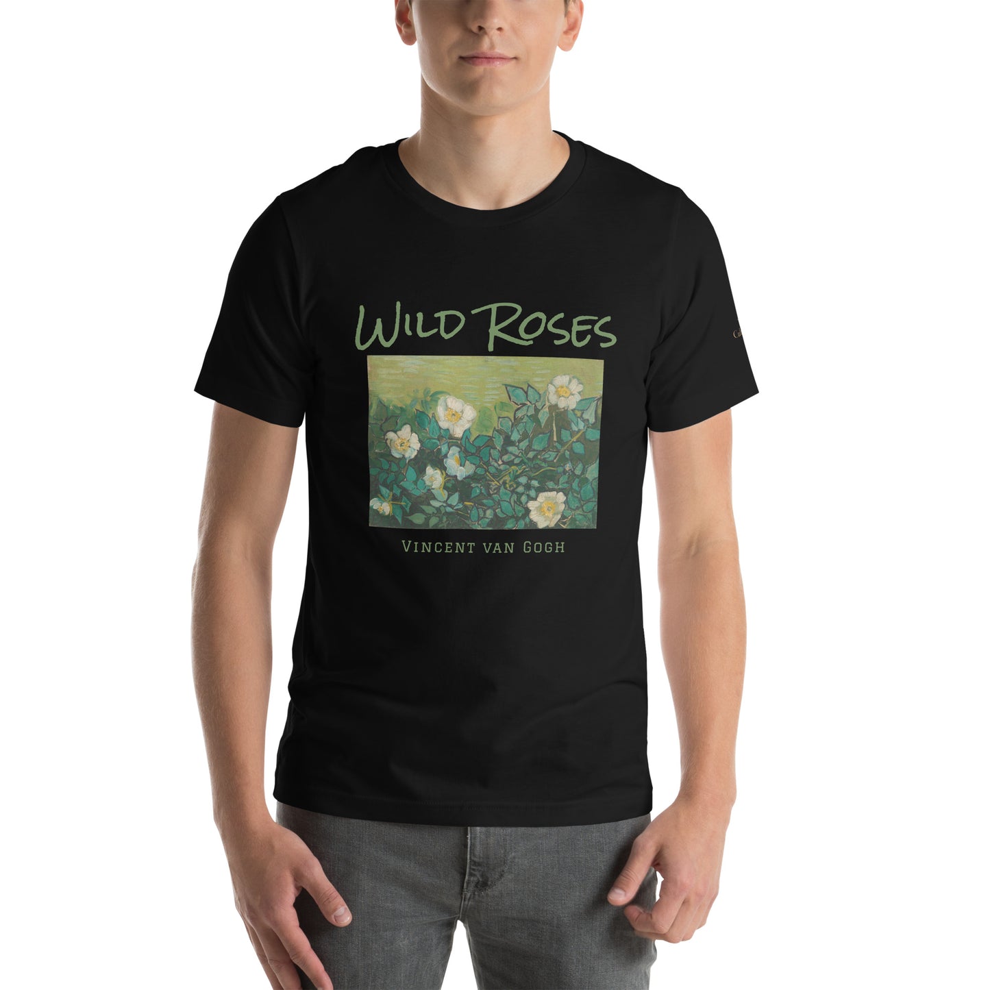 Unisex t-shirt - Wild Roses by Vincent van Gogh - The Culturalife