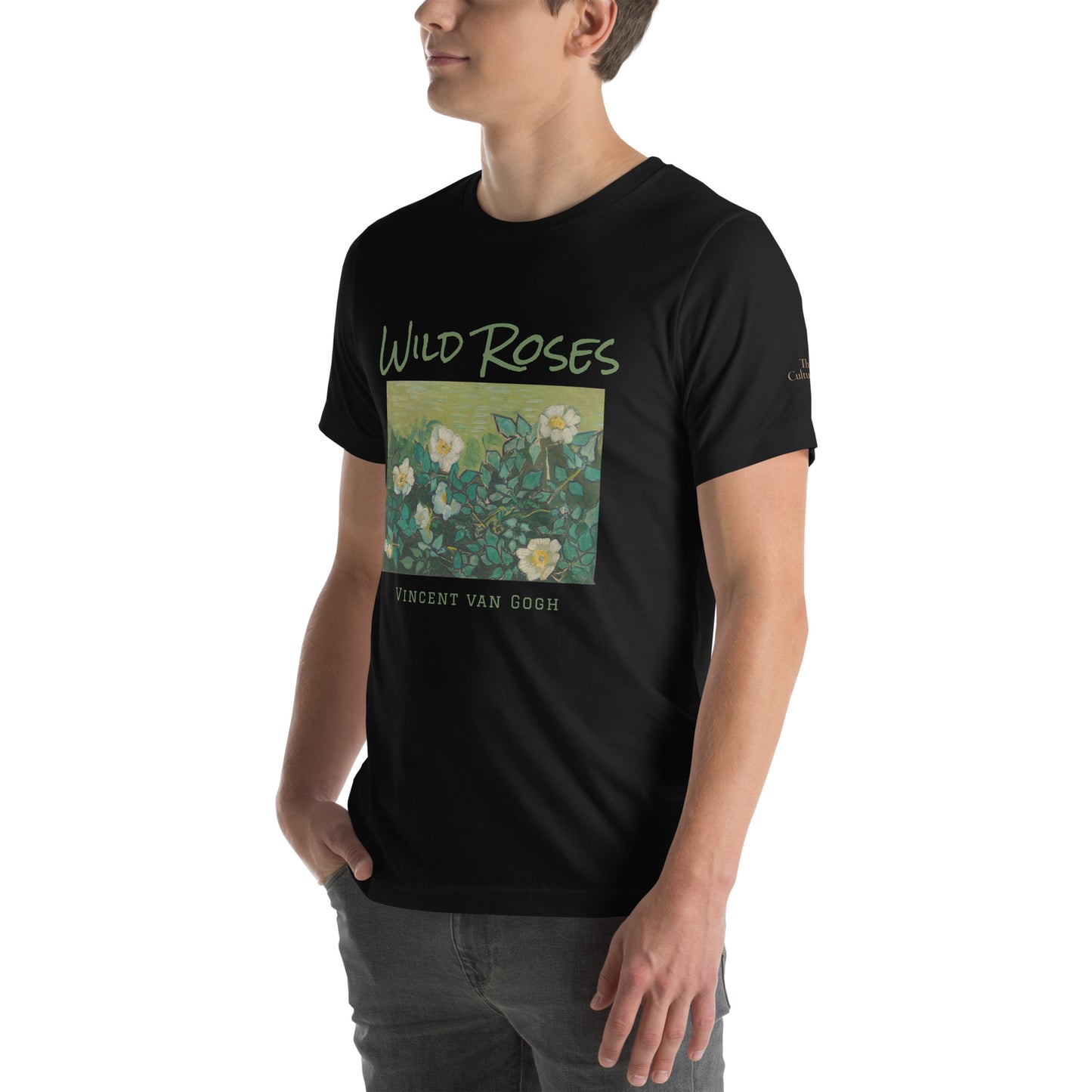 Unisex t-shirt - Wild Roses by Vincent van Gogh - The Culturalife