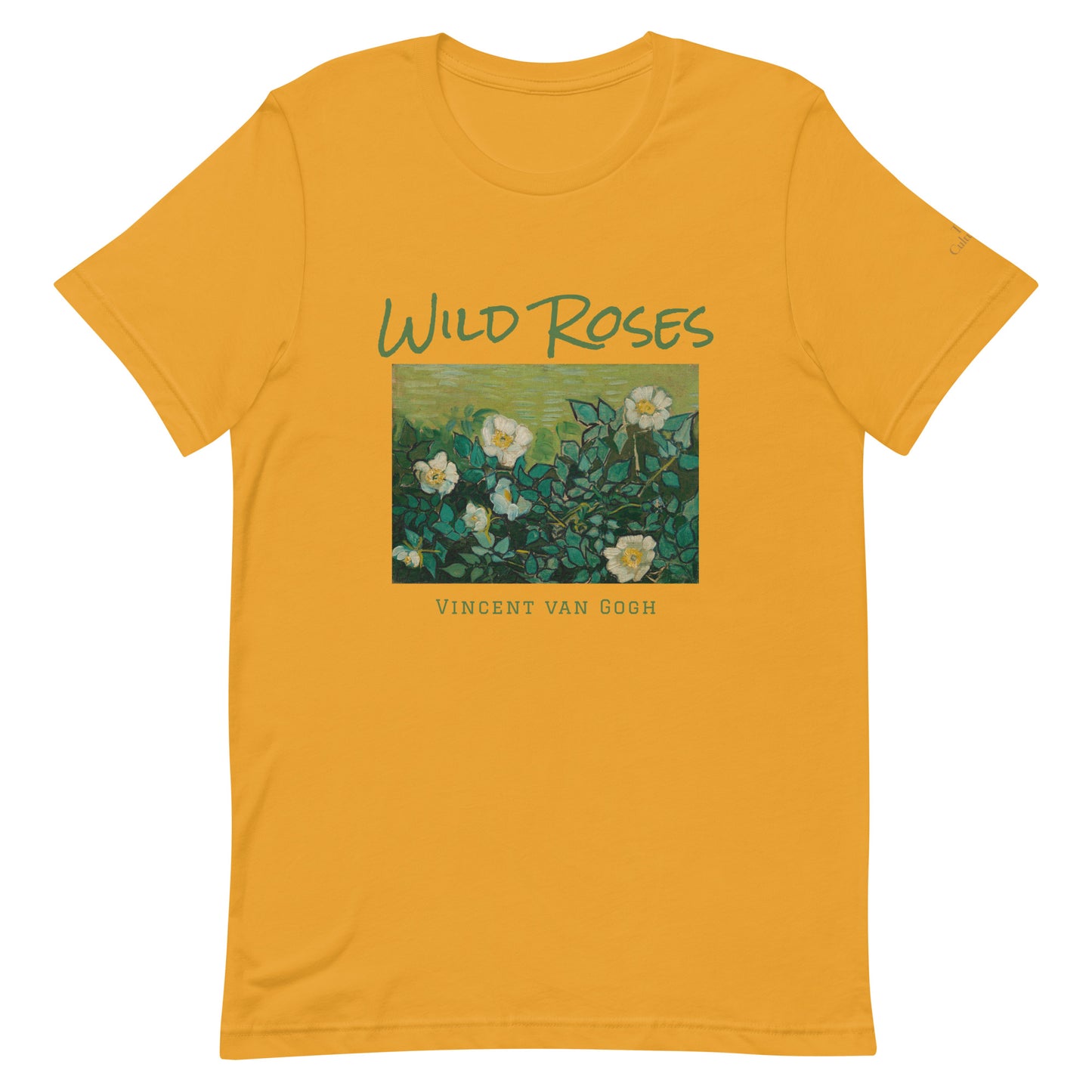 Unisex t-shirt - Wild Roses by Vincent van Gogh - The Culturalife