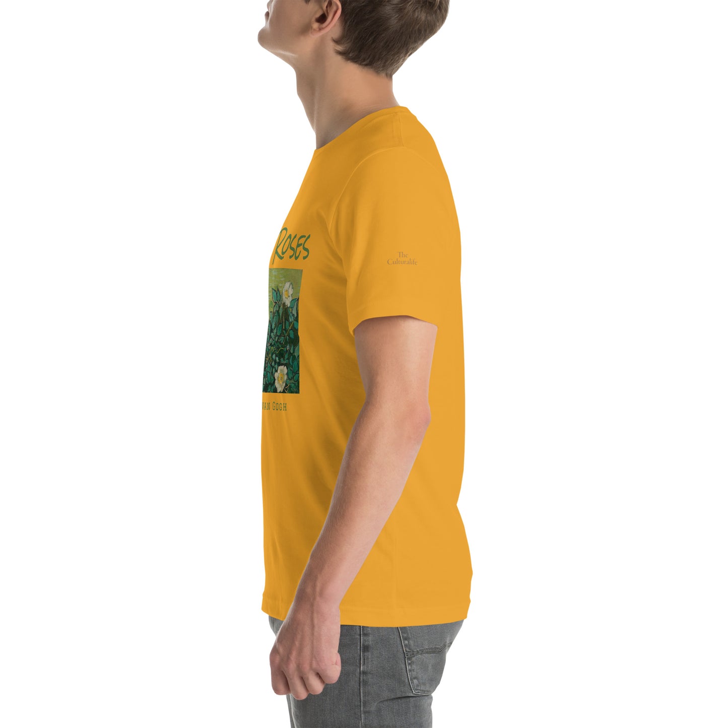 Unisex t-shirt - Wild Roses by Vincent van Gogh - The Culturalife