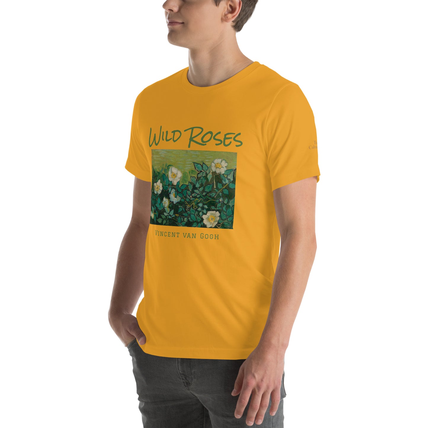 Unisex t-shirt - Wild Roses by Vincent van Gogh - The Culturalife