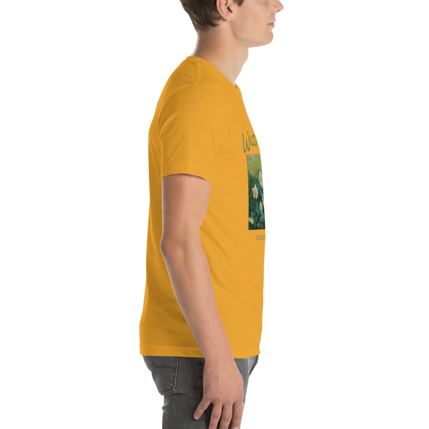 Unisex t-shirt - Wild Roses by Vincent van Gogh - The Culturalife