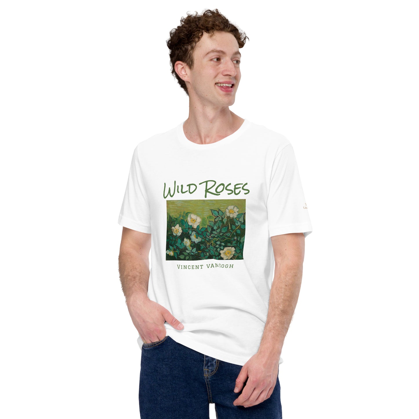 Unisex t-shirt - Wild Roses by Vincent van Gogh - The Culturalife