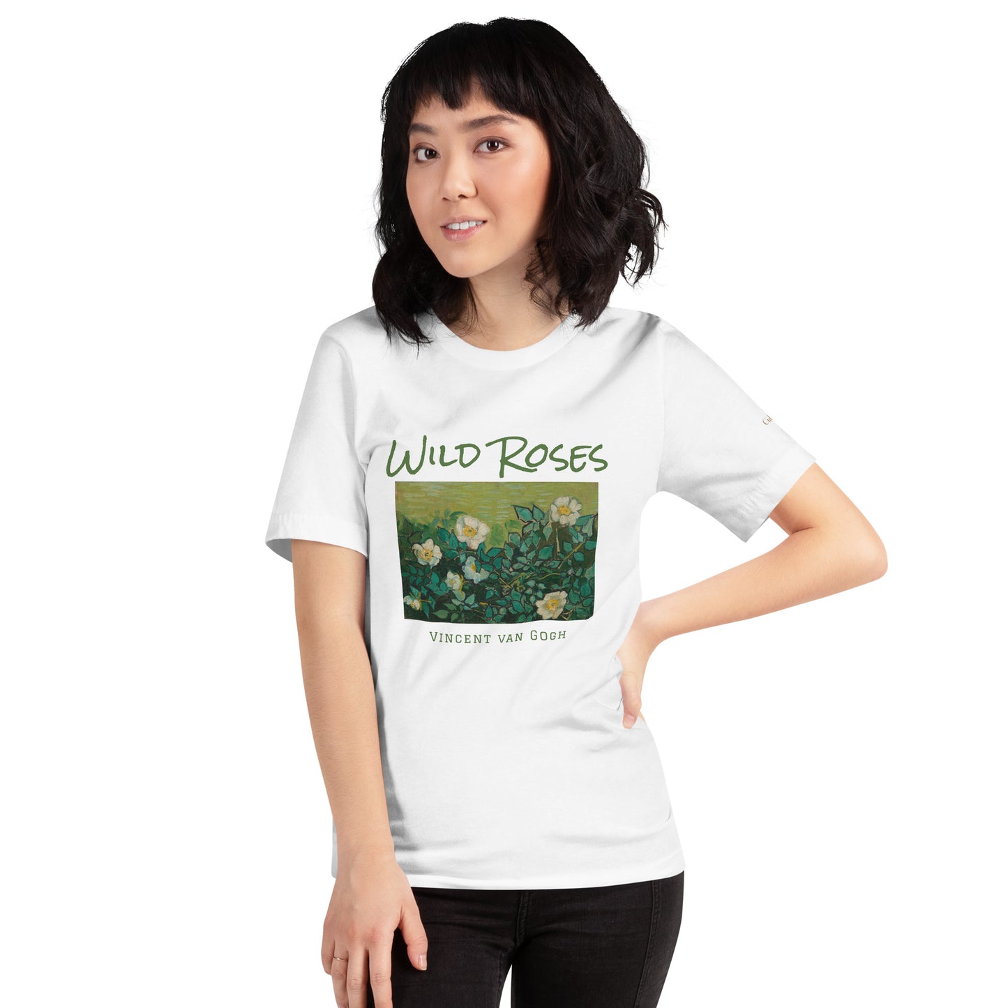 Unisex t-shirt - Wild Roses by Vincent van Gogh - The Culturalife