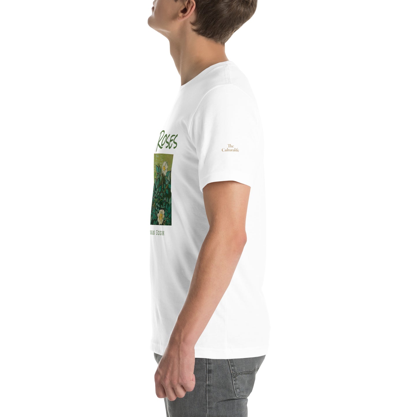Unisex t-shirt - Wild Roses by Vincent van Gogh - The Culturalife