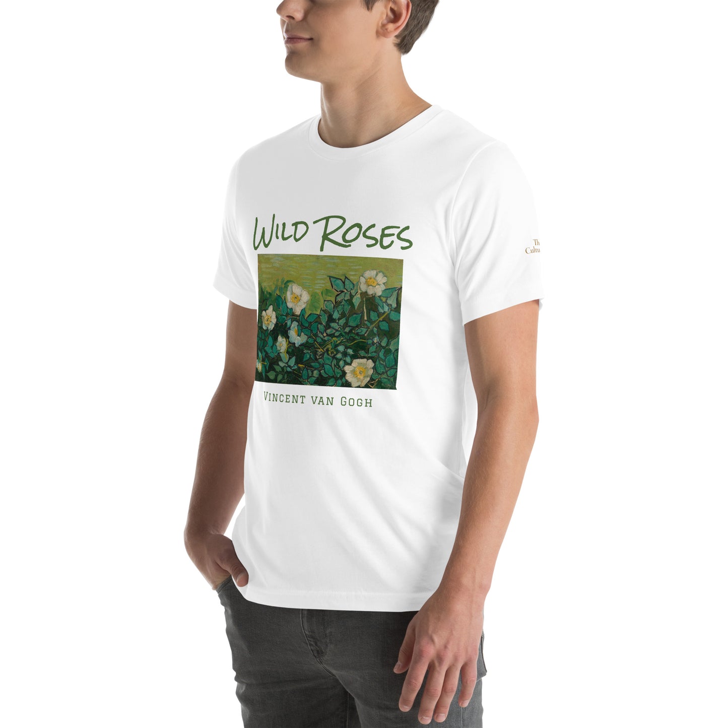 Unisex t-shirt - Wild Roses by Vincent van Gogh - The Culturalife