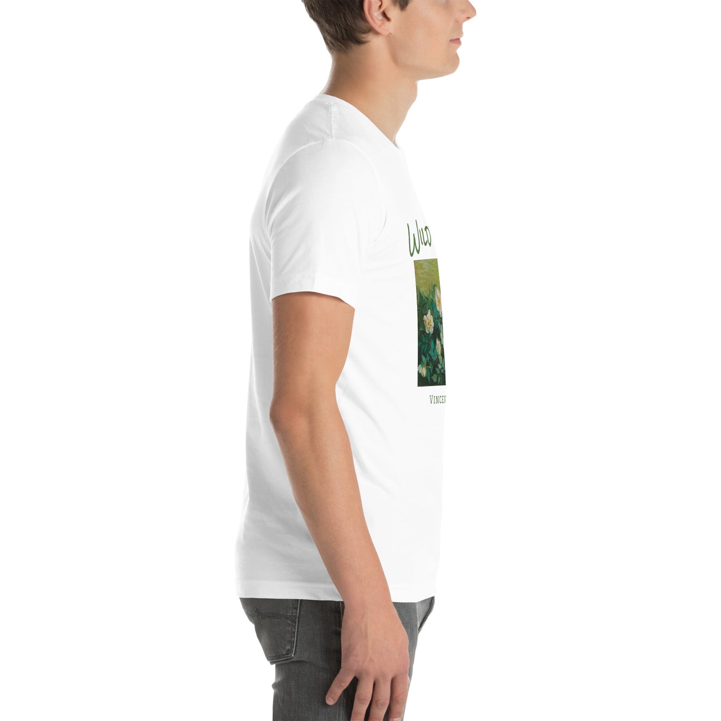 Unisex t-shirt - Wild Roses by Vincent van Gogh - The Culturalife