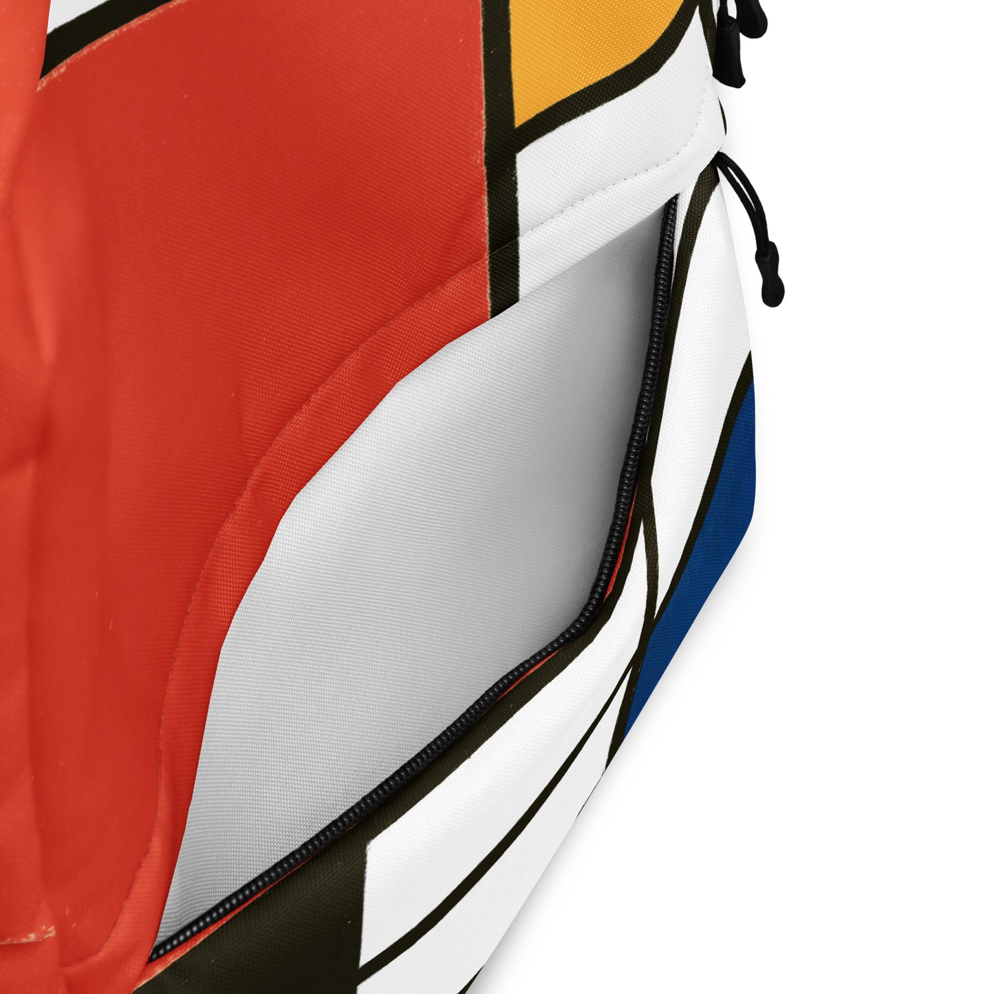 Backpack - Composition with Red, Yellow, Blue, and Black by Piet Mondrian - The CulturalifeAccessories