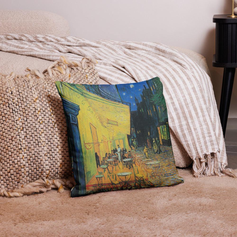 Premium Pillow Case - Café Terrace at Night by Vincent van Gogh - The Culturalife