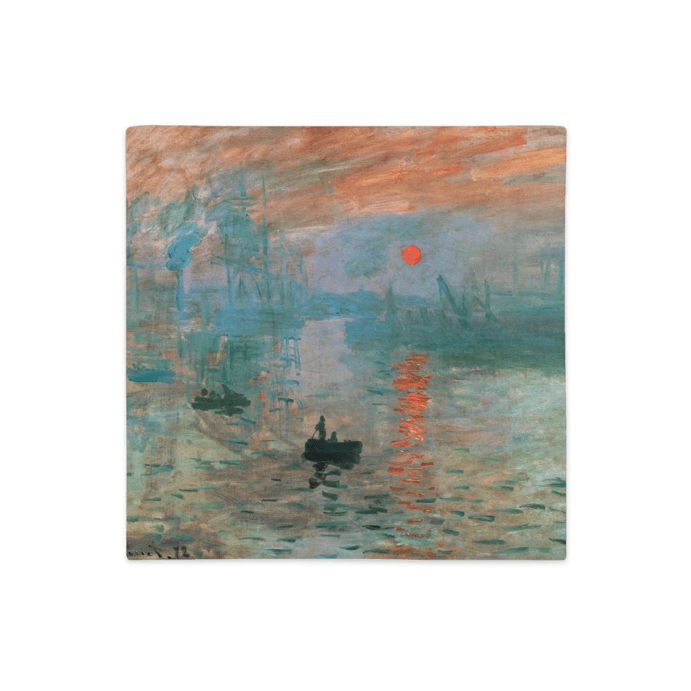 Premium Pillow Case - Impression, Sunrise by Claude Monet - The CulturalifeHome