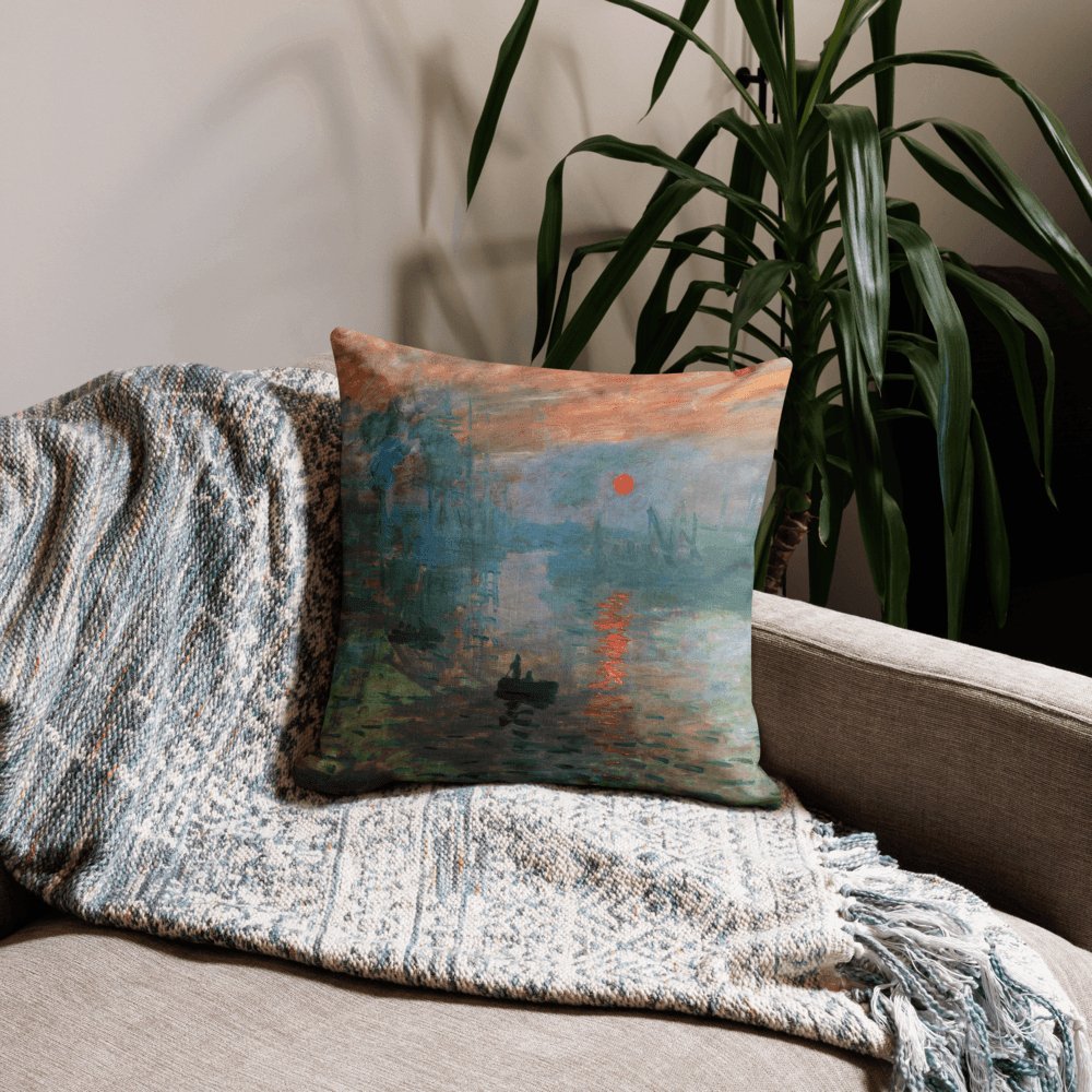 Premium Pillow Case - Impression, Sunrise by Claude Monet - The CulturalifeHome