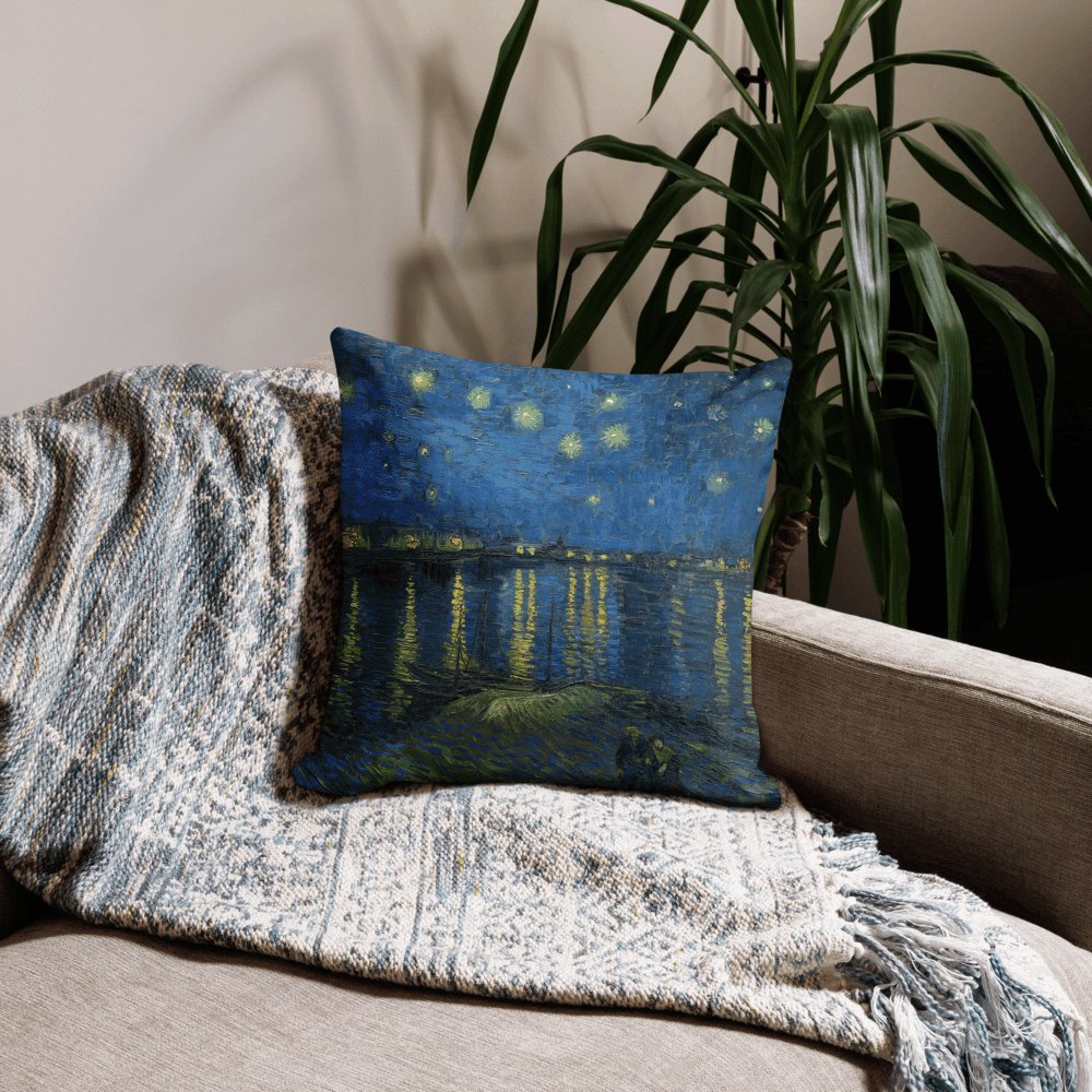 Premium Pillow Case - Starry Night Over the Rhone by Vincent van Gogh - The CulturalifeHome