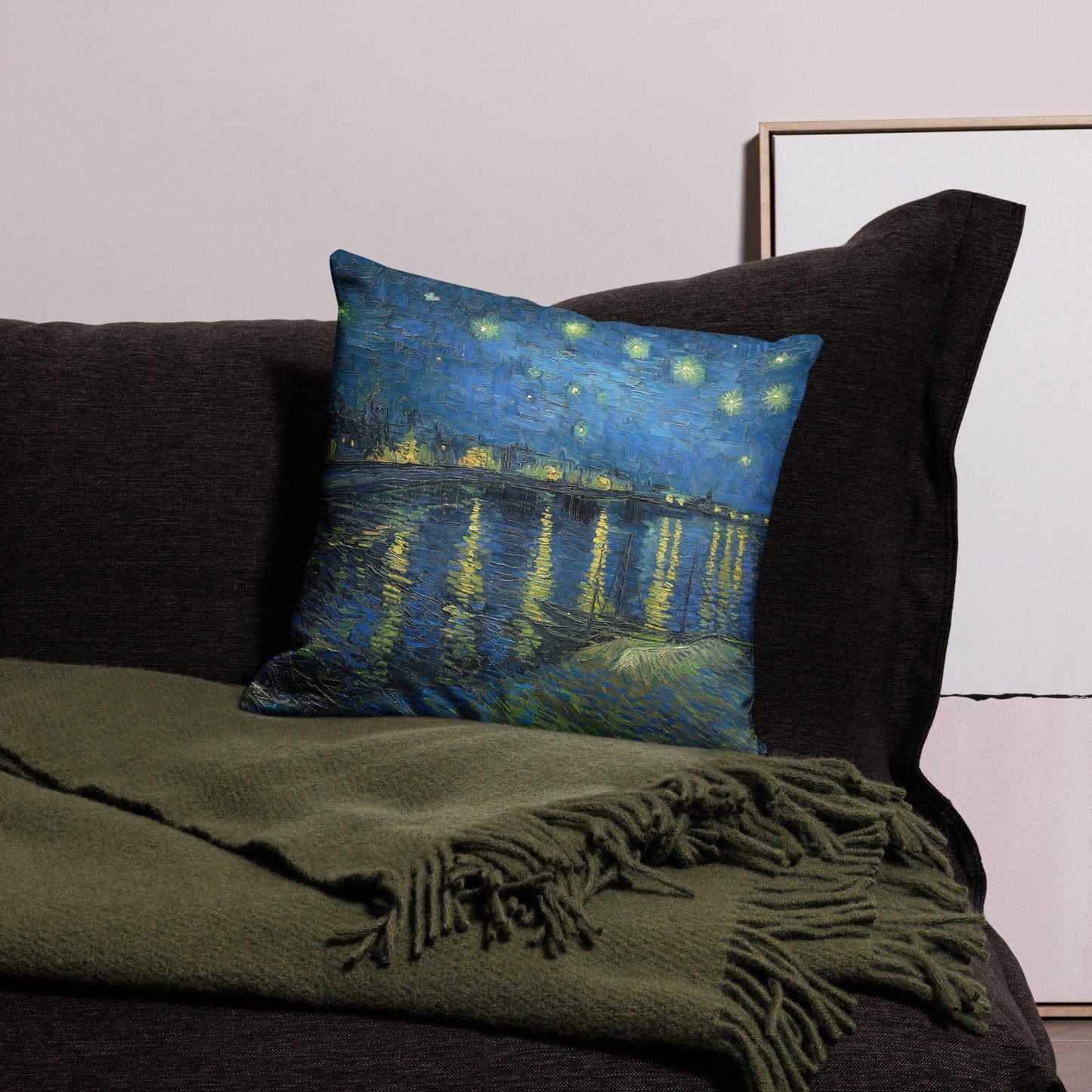 Premium Pillow Case - Starry Night Over the Rhone by Vincent van Gogh - The CulturalifeHome