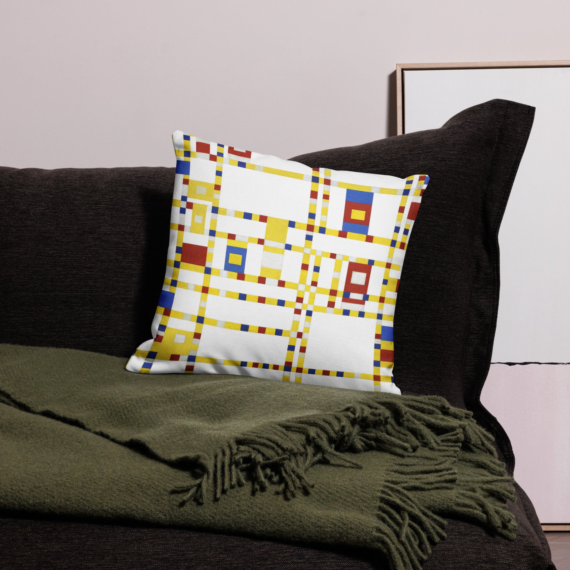 Premium Pillow Case - Broadway Boogie - Woogie by Piet Mondrian - The CulturalifeHome