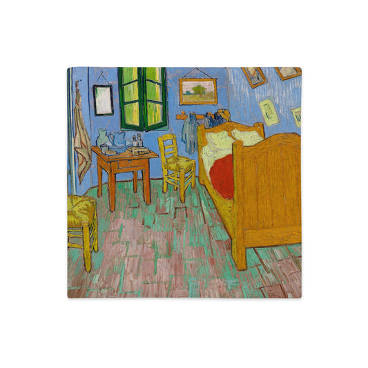 Premium Pillow Case - The Bedroom by Vincent van Gogh - The Culturalife