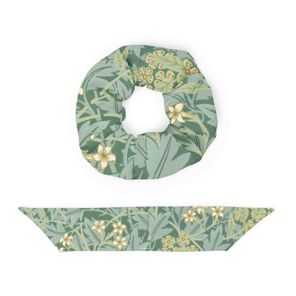 Recycled Scrunchie - William Morris's Willow Pattern - The CulturalifeAccessories