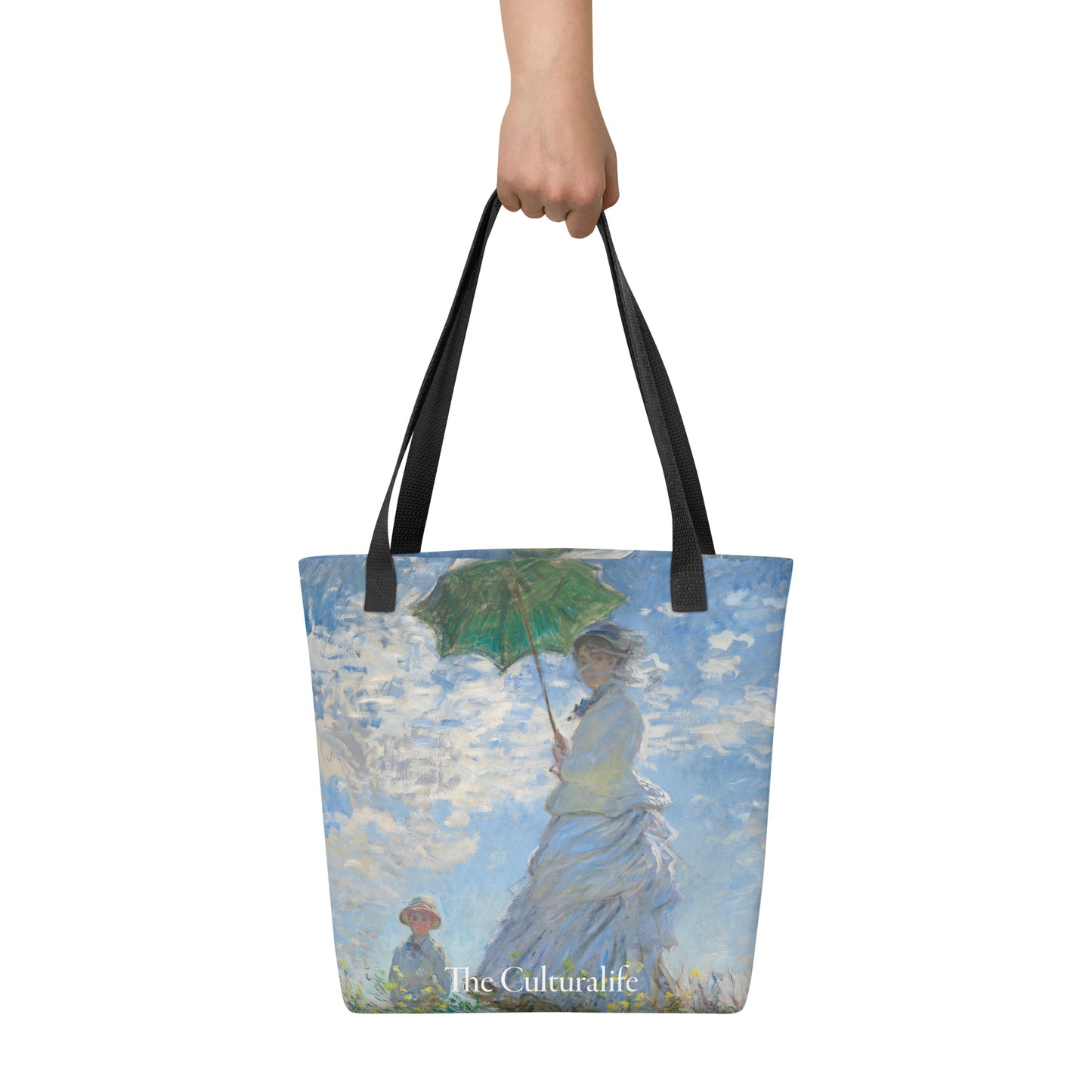 Tote bag - Woman with a Parasol by Claude Monet