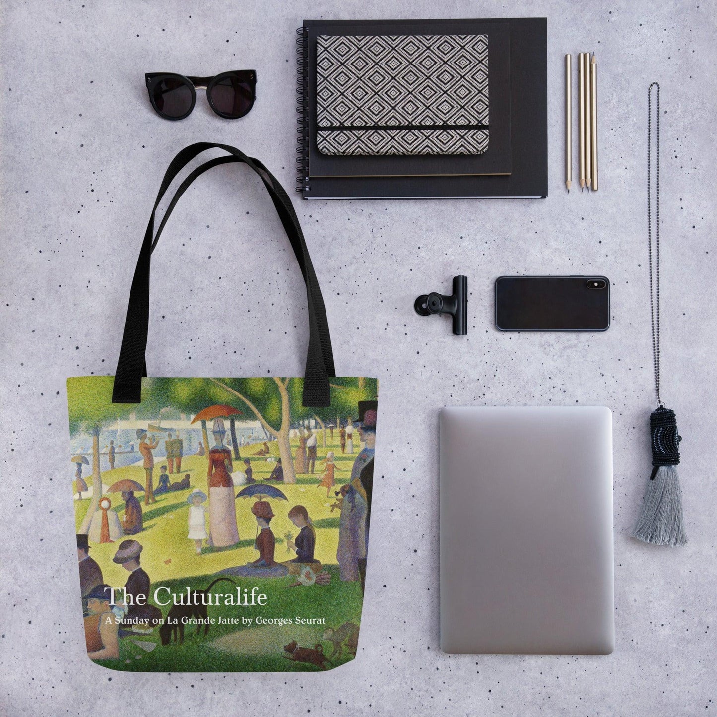 Tote bag - A Sunday on La Grande Jatte by Georges Seurat - The CulturalifeAccessoriesartCulturegeorges seurat